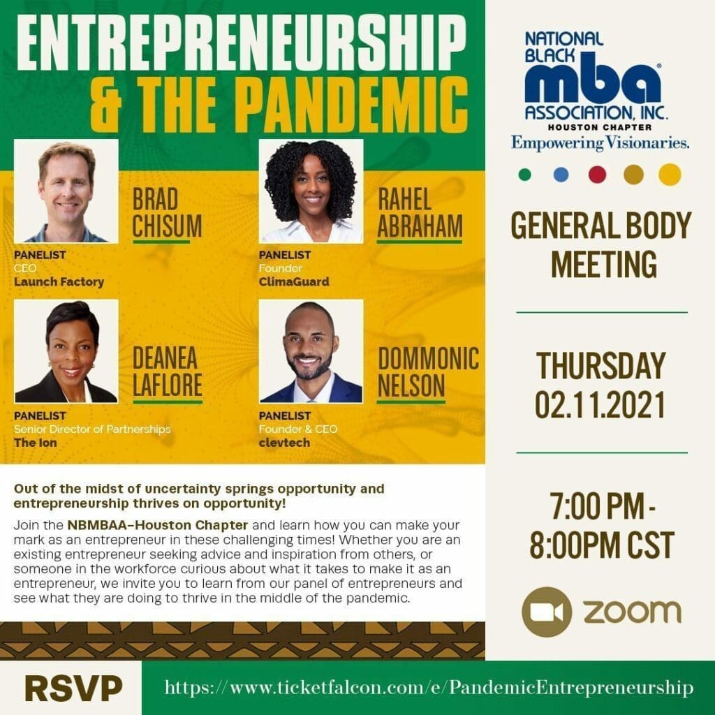National Black MBA Association (NBMBAA) Houston Ticket Falcon