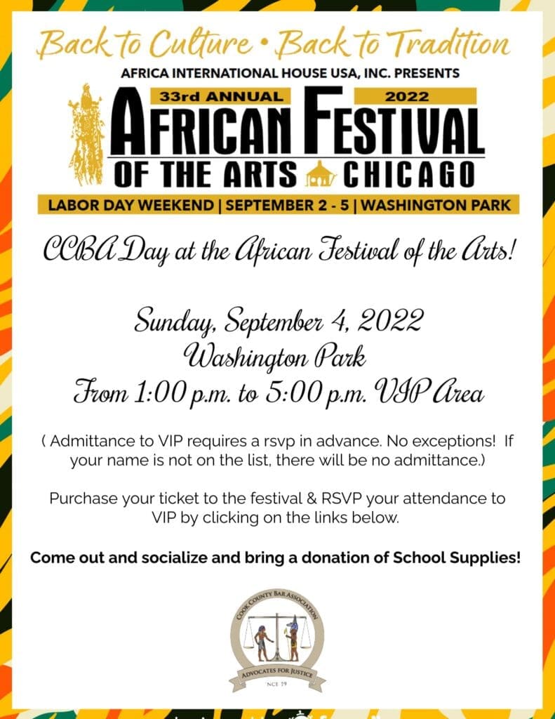 CCBA Day at the African Festival of the Arts! Tickets Powered by
