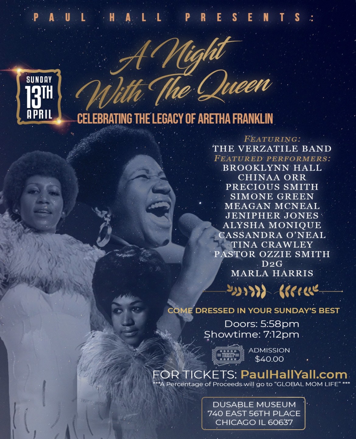 A Night With The Queen (Aretha Franklin Tribute) Tickets - Powered