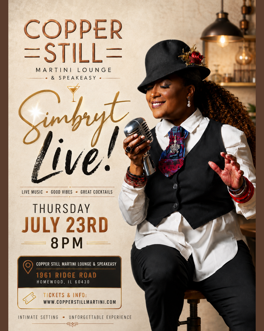 Simbryt Live! @ Copper Still event flyer